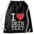 Turnbeutel Spruch I love rotes Herz anpassbarer Text individualisierbares Motiv Moonworks®preview