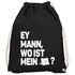 Turnbeutel Spruch lustig Ey Mann, wo ist mein Zelt? Stoffbeutel Gymbag Festival-Tasche Party-Tasche Moonworks®preview