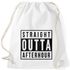 Turnbeutel Spruch lustig straight outta afterhour Stoffbeutel gym bag Moonworks®preview