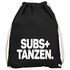 Turnbeutel Spruch lustig Subs+ Tanzen Stoffbeutel gym bag Moonworks®preview