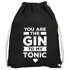 Turnbeutel Spruch "You are the Gin to my Tonic" lustige Liebesbotschaft Geschenk Freund/Freundin Valentinstag Gymbag Moonworks®preview