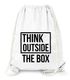 Turnbeutel Think Outside the Box Hipster Beutel Tasche Jutebeutel Gymsac Gymbag Moonworks®preview