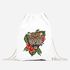Turnbeutel Tiger Patch Tropical Palmblätter Sommer Stick-Optik Drawstring Gymbag Autiga®preview
