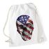 Turnbeutel Totenkopf amerikanische Flagge Amerika America Flag Skull Gymbagpreview