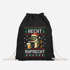Turnbeutel Ugly XMAS Bier DesignSpruch lustig Hecht Ruprecht Gymbag Weihnachtsbeutel Moonworks®preview