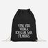 Turnbeutel Veni Vidi Vodka ich kam sah Filmriss Stoffbeutel Gymbag Alkohol Spruch lustig Party Festival Tasche Moonworks®preview