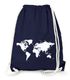 Turnbeutel, Weltkarte World Map, Beutel Tasche Sportbeutel Gymsac Moonworks®preview