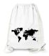 Turnbeutel, Weltkarte World Map, Beutel Tasche Sportbeutel Gymsac Moonworks®preview