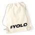 Turnbeutel #yolo Hashtag Hipster Beutel Tasche Baumwolle Gymbag Autiga®preview