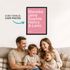 Typografie Familienposter personalisiertes Poster mit Namen Geschenkidee Familie Wanddeko Wohnzimmer Flur Eingangsbereich SpecialMe®preview