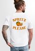 Unisex-T-Shirt Backprint und Brustlogo Spritz please Printshirt für Männer und Frauen Sommer Fashion relaxed fit Neverless®preview