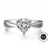 Verlobungsring Stein Herz-Form Damen-Ring Solitär-Ring 925 Sterling Silber Autiga®preview