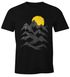 Wandern Herren T-Shirt Berge Sonnenaufgang Moonworks®preview