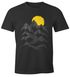 Wandern Herren T-Shirt Berge Sonnenaufgang Moonworks®preview