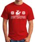 Weihnachten Herren T-Shirt Merry Christmas Fun-Shirt Moonworks®preview