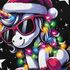 Weihnachtsshirt Damen Einhorn Spruch T-Shirt Weihnachten Rentier war ausverkauft Lustig Weihnachtsoutfit Frauen Moonworks®preview