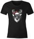 Weihnachtsshirt Damen Hirsch Rentier T-Shirt Weihnachten Lustig Weihnachtsoutfit Frauen Moonworks®preview