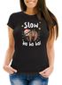 Weihnachtsshirt Damen Spruch T-Shirt Faultier Spruch Slow Ho Ho Weihnachtsoutfit Frauen Moonworks®preview
