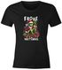 Weihnachtsshirt Damen Spruch T-Shirt Weihnachten Halts Maul Grinch Weihnachtsoutfit Frauen Moonworks®preview