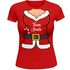 Weihnachtsshirt Damen Team Santa Claus Weihnachtsmann Spruch Weihnachten Lustig Weihnachtsoutfit Frauen Moonworks®preview