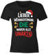 Weihnachtsshirt Damen Weihnachten Spruch Lustig Lieber Weihnachtsmann die waren alle unartig XMAS Weihnachtsoutfit Frauen Moonworks®preview
