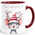 Weihnachtstasse Frohe Weihnachten Tierbilder Lustig Tasse [DesignVariant] Geschenkidee Adventskalender Nikolaus Keramiktasse SpecialMe®preview