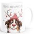 Weihnachtstasse Frohe Weihnachten Tierbilder Lustig Tasse [DesignVariant] Geschenkidee Adventskalender Nikolaus Keramiktasse SpecialMe®preview