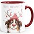 Weihnachtstasse Frohe Weihnachten Tierbilder Lustig Tasse [DesignVariant] Geschenkidee Adventskalender Nikolaus Keramiktasse SpecialMe®preview