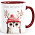 Weihnachtstasse Frohe Weihnachten Tierbilder Lustig Tasse [DesignVariant] Geschenkidee Adventskalender Nikolaus Keramiktasse SpecialMe®preview