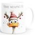Weihnachtstasse Frohe Weihnachten Tierbilder Lustig Tasse [DesignVariant] Geschenkidee Adventskalender Nikolaus Keramiktasse SpecialMe®preview