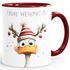 Weihnachtstasse Frohe Weihnachten Tierbilder Lustig Tasse [DesignVariant] Geschenkidee Adventskalender Nikolaus Keramiktasse SpecialMe®preview