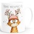 Weihnachtstasse Frohe Weihnachten Tierbilder Lustig Tasse [DesignVariant] Geschenkidee Adventskalender Nikolaus Keramiktasse SpecialMe®preview