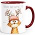 Weihnachtstasse Frohe Weihnachten Tierbilder Lustig Tasse [DesignVariant] Geschenkidee Adventskalender Nikolaus Keramiktasse SpecialMe®preview