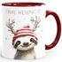 Weihnachtstasse Frohe Weihnachten Tierbilder Lustig Tasse [DesignVariant] Geschenkidee Adventskalender Nikolaus Keramiktasse SpecialMe®preview