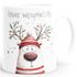 Weihnachtstasse Frohe Weihnachten Tierbilder Lustig Tasse [DesignVariant] Geschenkidee Adventskalender Nikolaus Keramiktasse SpecialMe®preview