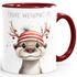 Weihnachtstasse Frohe Weihnachten Tierbilder Lustig Tasse [DesignVariant] Geschenkidee Adventskalender Nikolaus Keramiktasse SpecialMe®preview