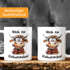 Weihnachtstasse mit Kuh Motiv Spruch Keramikbecher für Glühweinliebhaber XMAS Geschenk für Familie Freunde Kollegen MoonWorks®preview