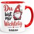 Weihnachtstasse personalisiert Wichtel Design Geschenkidee Lieblingsmenschen Kleine Geschenke Adventszeit SpecialMe®preview