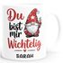 Weihnachtstasse personalisiert Wichtel Design Geschenkidee Lieblingsmenschen Kleine Geschenke Adventszeit SpecialMe®preview