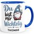 Weihnachtstasse personalisiert Wichtel Design Geschenkidee Lieblingsmenschen Kleine Geschenke Adventszeit SpecialMe®preview