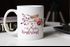Weihnachtstasse Tasse Weihnachten Winterwonderland Vogel Rotkehlchen Blumen Misteln Christmas Bird Kaffeetasse Autiga®preview