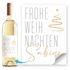 Weinetikett Frohe Weihnachten personalisierbar mit Name Wunschtext Flaschenetikett  – XMAS Deko für Flaschen SpecialMe®preview