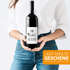 Weinetikett selbstklebend - Geschenk Abschluss - Spruch One Degree Hotter Flaschen-Label Moonworks®preview