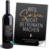 Weinetikett Weihnachten Spruch Lustig Weil Socken nicht betrunken machen personalisierbar Flaschenetikett | XMAS Deko Flaschen SpecialMe®preview
