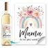 Weinetiketten Geschenkidee Muttertag Mama Regenbogen und Spruch du bist ganz wundervoll Wein Geschenk SpecialMe®preview