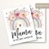 Weinetiketten Geschenkidee Muttertag Mama Regenbogen und Spruch du bist ganz wundervoll Wein Geschenk SpecialMe®preview
