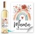 Weinetiketten personalisiert Geschenkidee Muttertag Mama Regenbogen Wunschtext Flaschenetiketten selbstklebend SpecialMe®preview
