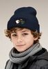 Wintermütze Kinder Beanie Jungen Ente Quack Off Aufdruck Spruch Lustig Strickmütze Kindermütze MoonWorks®preview