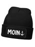 Wintermütze Kinder Beanie Jungen Moin Aufdruck Anker Print Lustig Strickmütze Kindermütze MoonWorks®preview