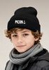 Wintermütze Kinder Beanie Jungen Moin Aufdruck Anker Print Lustig Strickmütze Kindermütze MoonWorks®preview